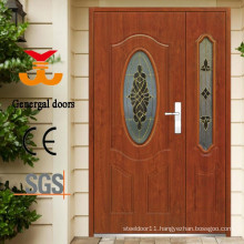 ISO9001 double safety door design models metal doors for homes